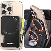 1ST IDEA Upgraded for MagSafe Wallet, High-Strength Strapping Phone Magnetic Wallet, Compatible With Magnetic Car Phone Holder - Detachable Slim Hard Case for iPhone 16 Pro Max /15/14/13/12 Series