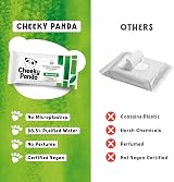 The Cheeky Panda 100% Bamboo Facial Cleansing Wipes Unscented 25 Wipes 24 Pack view 6