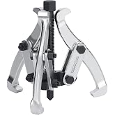 DURATECH 3-Inch 3-Jaw Gear Puller, CR-V Steel, Fully Assembled | Black Phosphated, Anit-Slip, Corrosion Resistance, for Narrow Spaces, Bearing Puller, for Gears, Pulleys, Bearings, Flywheels