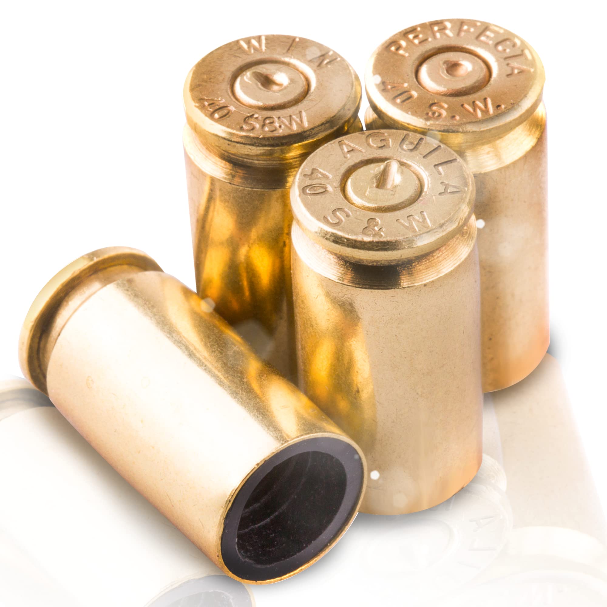 Photo 1 of Lucky Shot - 40 Cal Bullet Shell Casing Tire Valve Stem Caps | Tire Pressure Caps | Stem Tires Accessories for Cars, SUVs, BMX Bike, Bicycle, Truck, Motorcycle | Brass Stems Covers (Set of 4)