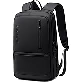 Fenree.geer Slim Laptop Backpack for Men, Lightweight Backpack with USB Charging Port,Water Resistant 15.6 Inch Laptop Bag - Black