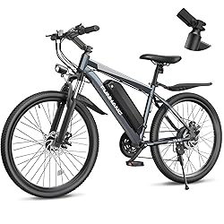 Funhang Electric Bike for Adults, 26'' 1000W Peak