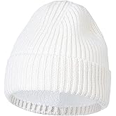 GDTOGRT Beanie for Women Men, Unisex Wool Knit Warm Fleece Lined Cuffed Winter Hat Cap