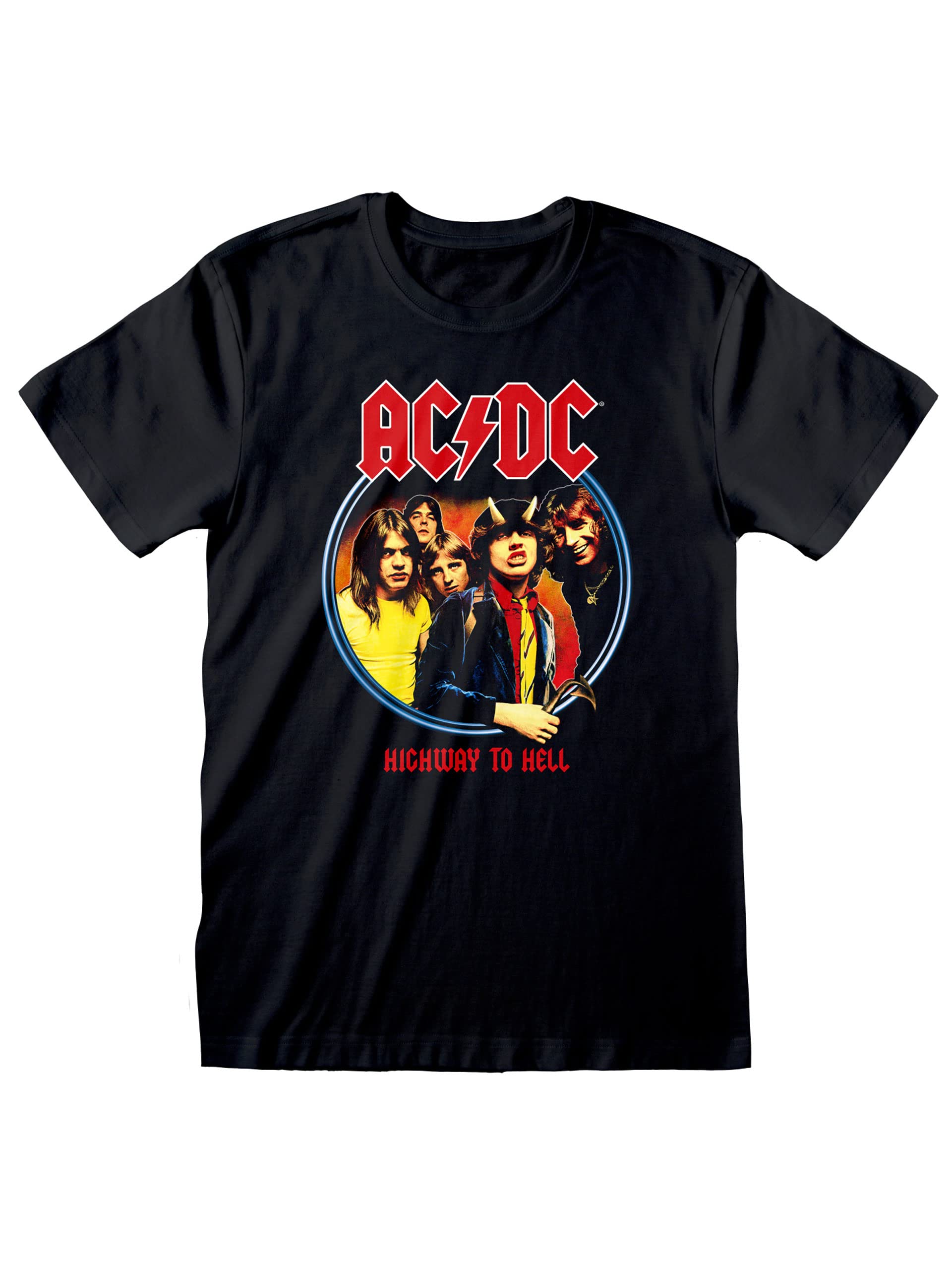 Official Ac/Dc Highway to Hell Unisex Black T-Shirt, XX-Large