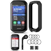 Garmin Edge 1050 Cycling GPS Computer PlayBetter Black Silicone Case Bundle | Color Touchscreen, 20HR Battery, Built-in Speaker, Group Ride, Road Alerts | Includes HD Screen Protectors, Mounts &amp; More