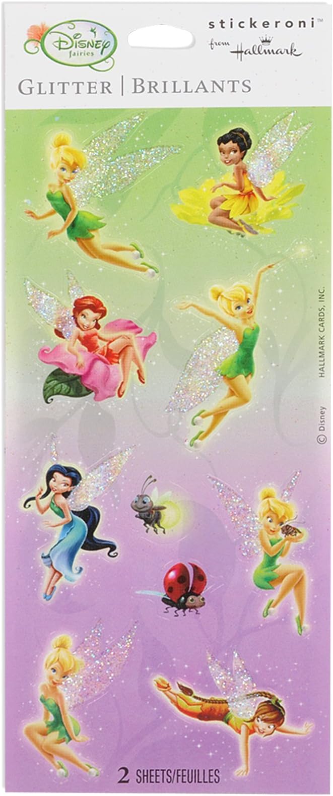 Hallmark Disney Tinker Bell and Fairies Glitter Sticker