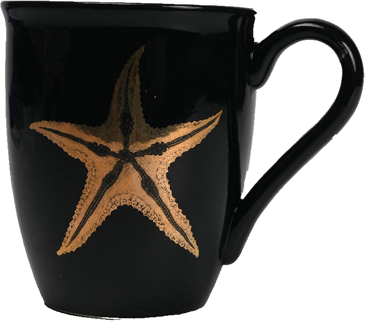 Comfy Hour 15oz 4" Starfish Pattern Mug Water Cup Stoneware