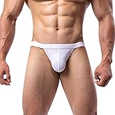 Summer Code Mens Bikini Briefs Low Rise Bulge Pouch Underwear Soft Lightweight Micro Mesh Underpants