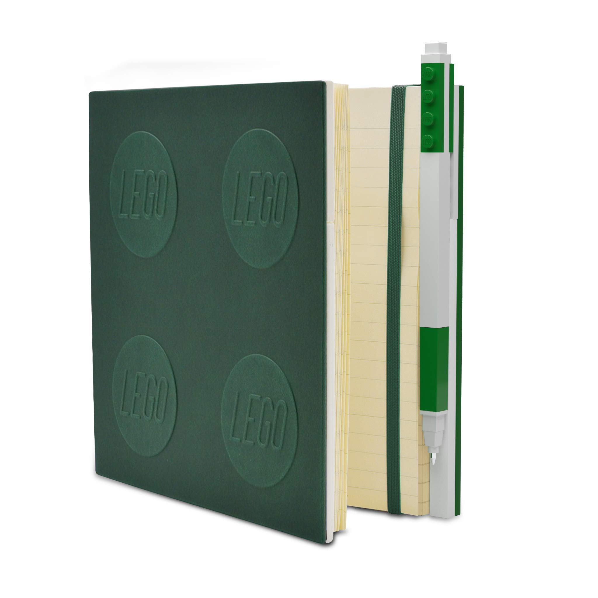 IQ LEGO Locking Notebook with Gel Pen - Green