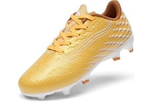 DREAM PAIRS Boys Girls FG AG Soccer Cleats High-Speed Anti-Twist Lightweight Football Shoes