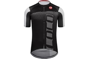 Coconut Ropamo CR Mens Cycling Jersey Short Sleeve Road Bike Shirt with 3+1 Zipper Pockets Breathable Quick Dry
