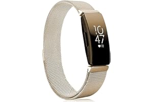 SENGKOB Metal Band Compatible with Fitbit Inspire 2 Bands, Stainless Steel Mesh Loop Adjustable Wristband Replacement Strap for Fitbit Inspire 2 / Inspire HR/Inspire Fitness Tracker