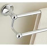 Ntipox Antique Bathroom Double Towel Bar Chrome, 24 Inch Towel Racks for Bathroom Wall Mounted,Bathroom Towel Holder,Bathroom