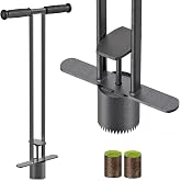 Dolibest Sod Plugger, Bulb Planter Tool with Non-Slip Grip Handle. Turf Cutter and Grass Plugger Tool with Dual Pedals, Sharp Serrations, Perfect for Zoysia, Bermuda and More (Upgrade)