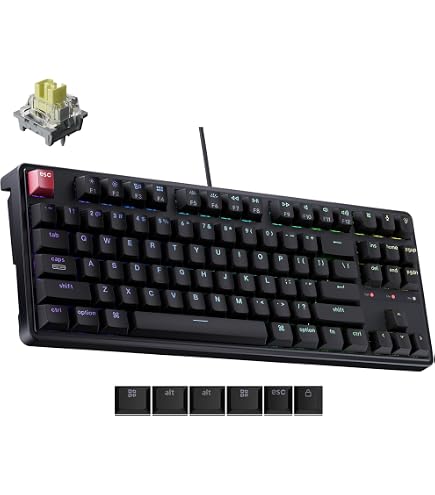 Amazon.com: Keychron V3 8K TKL Wired Mechanical Keyboard, 8000 Hz