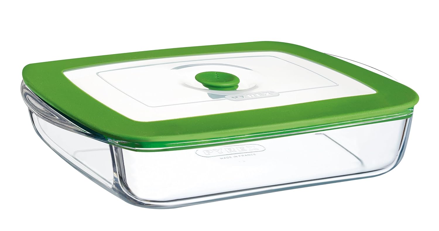 Pyrex Cook & Store - Recipiente 4 in 1 Plus Cuadrado bajo, con ...