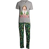 Men’s Buddy Elf Need Hugs! Christmas Classic Fit 2 Piece Pajama Set, (Size