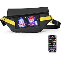 Water-Resistant LED Cat Silhouette Sling Bag - Perfect for College and Travel Amazon.com: Gelrova LED Crossbody Bag, Cyber Light Up Fanny  main image 3