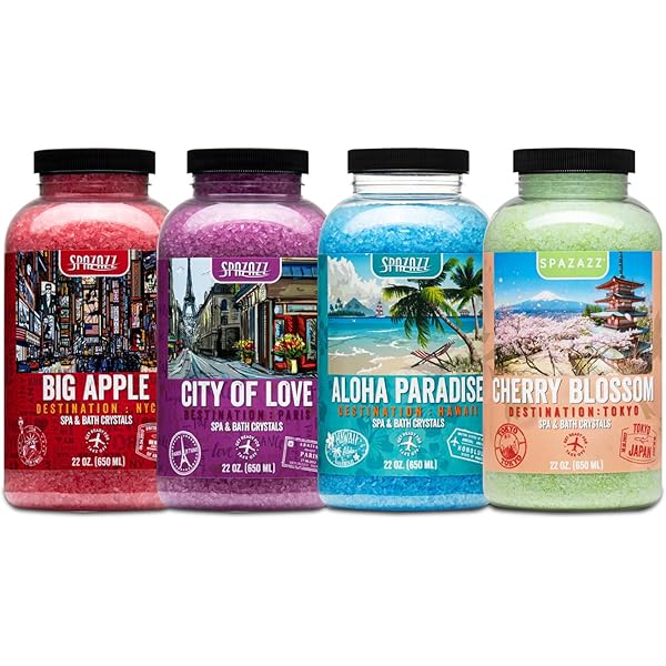 Amazon.com : Spazazz Hot Tub Aromatherapy Bath Salt Crystals 3