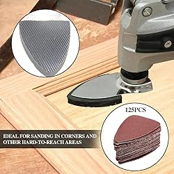 130Pcs Oscillating Tool Detail Sanding Pads