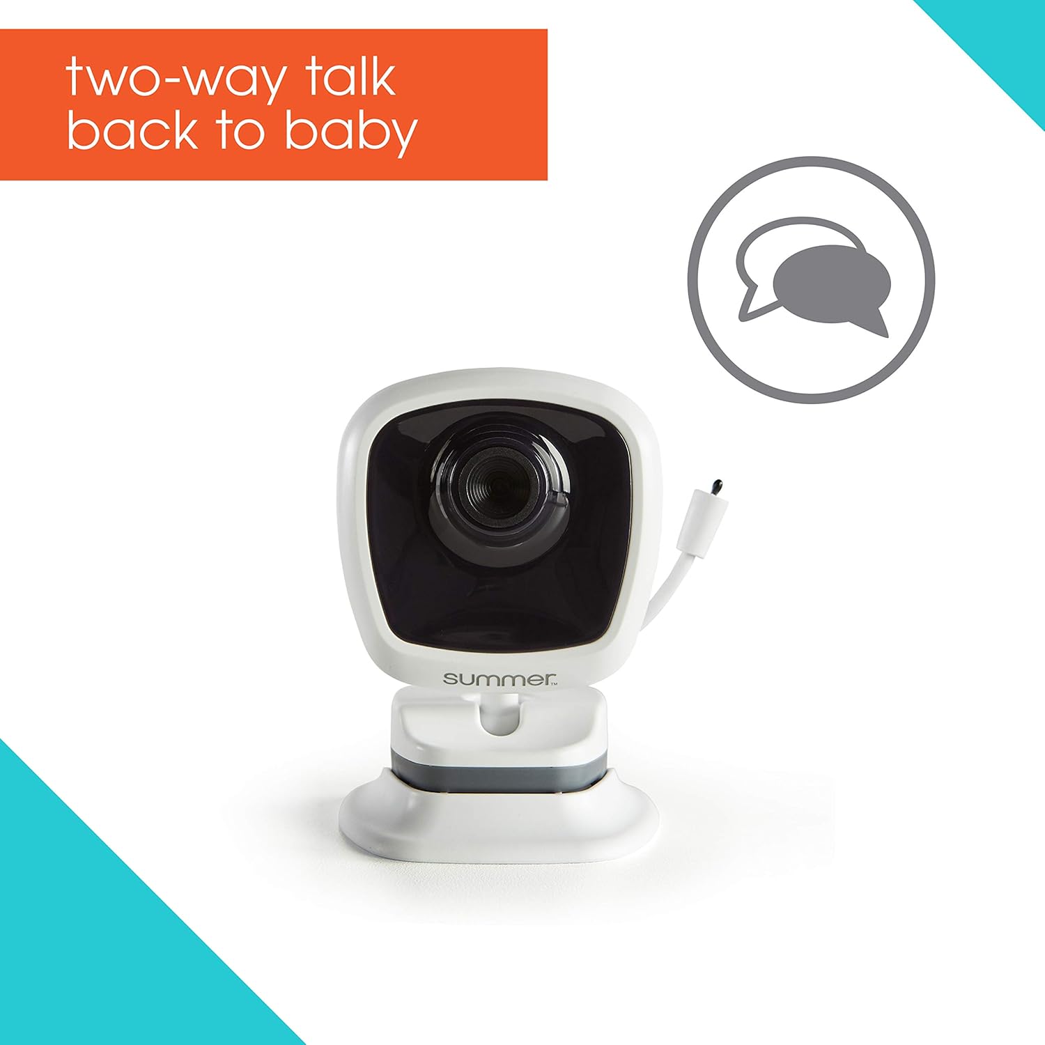 Summer Lookout 5” LCD Video Baby Monitor – Digital Zoom Baby Monitor with 1, 000ft Range – Features Two-Way Audio, Automatic Night Vision, Temperature Display, and No-Hole Wall Mount : Baby