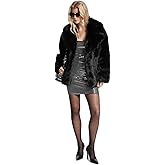 Michael Kors womens Faux Fur Peacoat