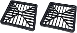 fiXte Square Gulley Grid Drain Cover Grate Lid Heavy Duty PVC 150mm x 150mm