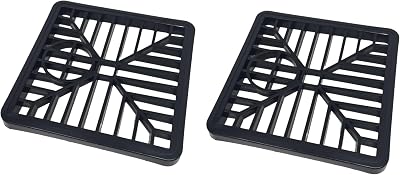 fiXte Square Gulley Grid Drain Cover Grate Lid Heavy Duty PVC 150mm x 150mm