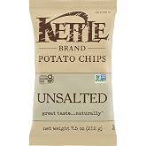 Kettle Brand Potato Chips, Unsalted Kettle Chips, 7.5 Oz
