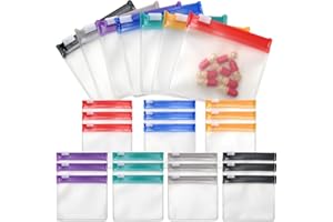 35&70 Pieces Pill Pouch Bags Zippered, Anglecai Reusable Pill Pouch for Medicine Bags Portable for Pills Bags Self Sealing Travel Pill Packets with Slide Lock Pill Baggies for Pill Storage (70)