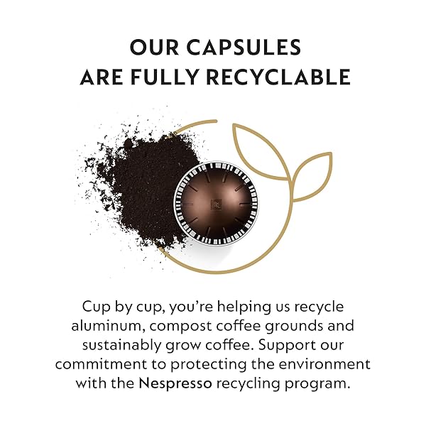 NESPRESSO CAPSULES VERTUO, INTENSO, DARK ROAST COFFEE, 30-COUNT COFFEE PODS, BREWS 7.8OZ.