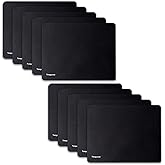 10 Pack Mouse Pad, Ultra-Smooth Gaming Mousepad, Non-Slip Rubber Base, Waterproof Mousepads Bulk Wireless Mouse, Mouse Pad for Desk, Laptop, PC & Office, Small Portable, 9 * 7 in, Black