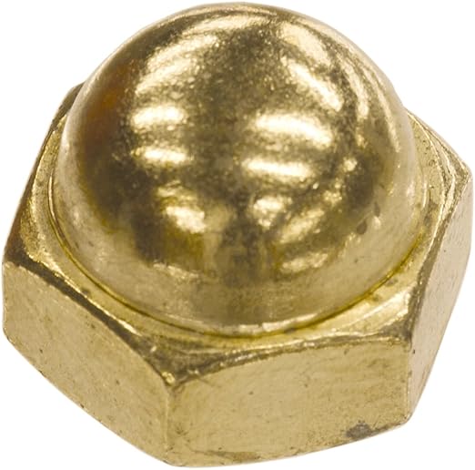 The Hillman Group 150466 Brass Acorn Nuts, 832Inch, 100