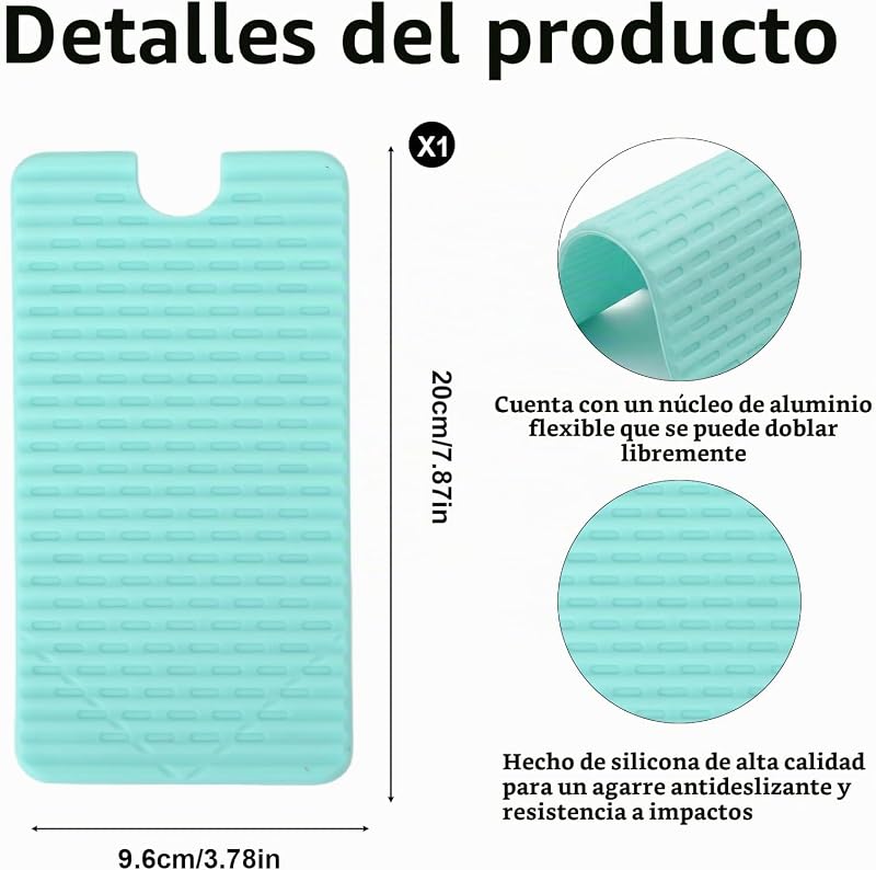 Soporte de teléfono móvil Plegable de Silicona, Soporte de Escritorio Universal Antideslizante para Smartphone y Tableta, Ajustable y ergonómico (Blue)