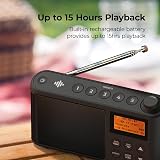 i-box Spectrum DAB Radio Portable FM USB 15h 60 Stations Large LCD view 3