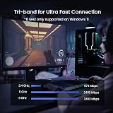 Tenda AX5400 WiFi 6E AX210 PCIe WiFi Card Bluetooth 5.2 Tri-Band Desktop PC view 4