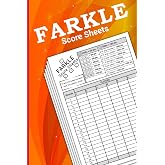 Farkle score sheets: Large print scorekeeping pads for farkle (100+ Pages, 6x9 Inches)