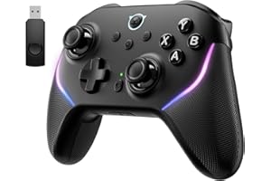 NYXI Master P1 Wireless PC Controller, Dual-Mode Triggers, Hall Effect Joystick, 1000Hz Polling Rate, Mute control, 6-Axis Gyro, Turbo, Lockable Back Buttons for PC/Switch/Switch 2/iOS/Android