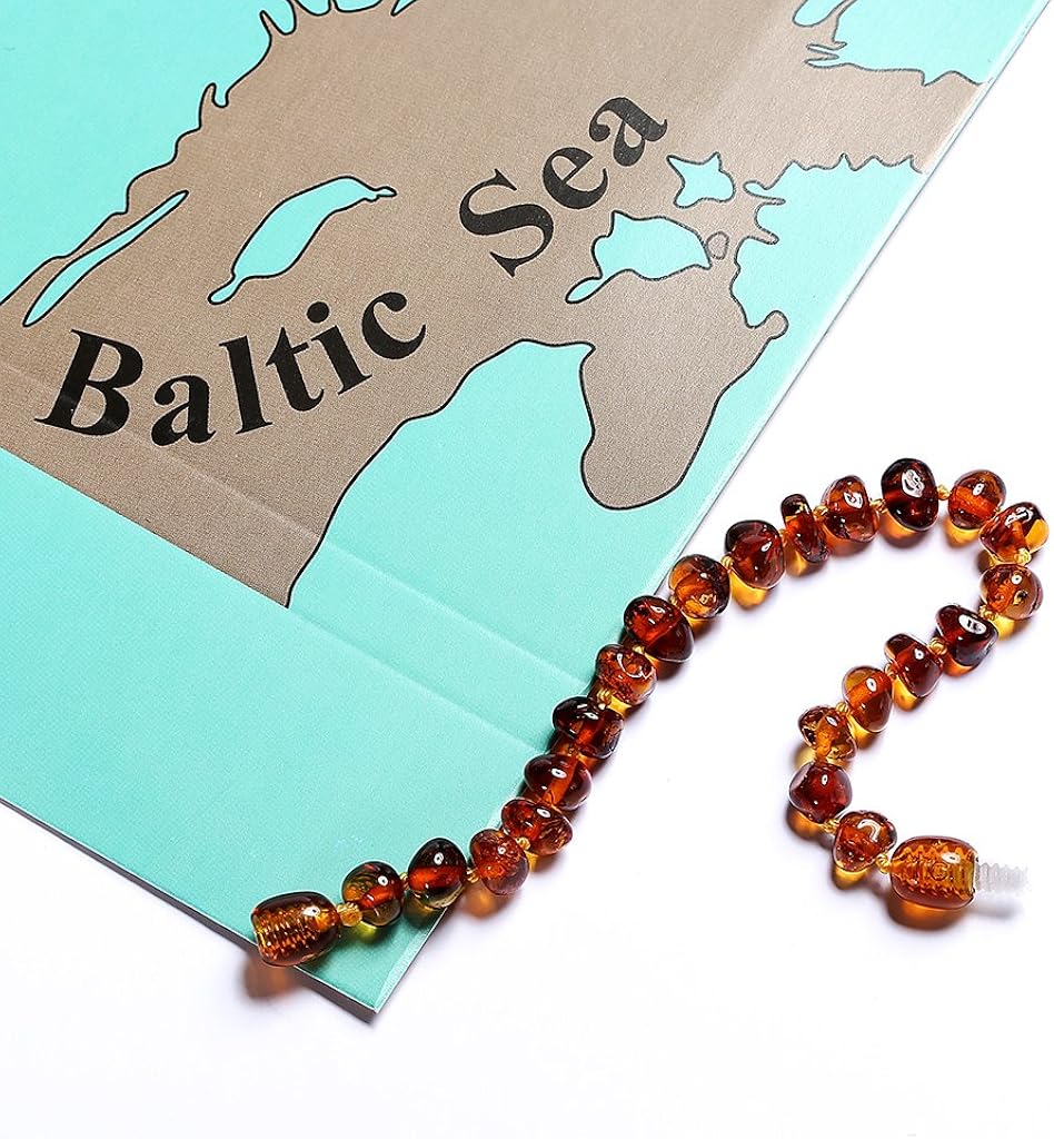 ZHAOXIA Baltic Amber Bracelets/Anklet Sizes 18cm - Cognac - Handmade Polished - Knotted Between Beads, 18 cm - Image 5