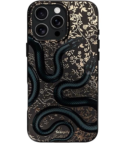 Black Kingsnake iPhone 16 Pro Max ケース CASETiFY Magsafe Mirror Case for iPhone 16 Pro Max / 16 Pro