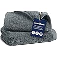 Brooklinen Super-Plush Turkish Cotton Washcloths Set of 2 Cotton, 820 GSM, Highly Absorbent, Machine Washable, Perfect for Home & Bathroom (13" x 13", Graphite Gray)