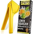 Joaoxoko Flat Lemon Squeezer Manual,Easy Handheld Citrus Juicer For Lemon Lime Fruits Orange Citrus,Ergonomic Manual Lime Squeezer Save Effort Folds Flat Design With Built-In Strainer (1)