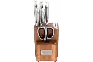 Cuisinart Bloc à couteaux 7 pièces en acier inoxydable allemand avec aiguiseur intégré (C77SS-7P2NC)