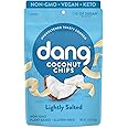 Dang Toasted Coconut Chips | Lightly Salted | 12 Pack | Vegan, Gluten Free, Non GMO, Healthy Snacks Made with Whole Foods | 3.17 Oz Resealable Bags