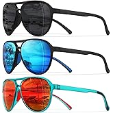 STORYCOAST Polarized Aviator Sunglasses for Men Women Classic Retro Aviators Sports Driving Running Sun Glasses