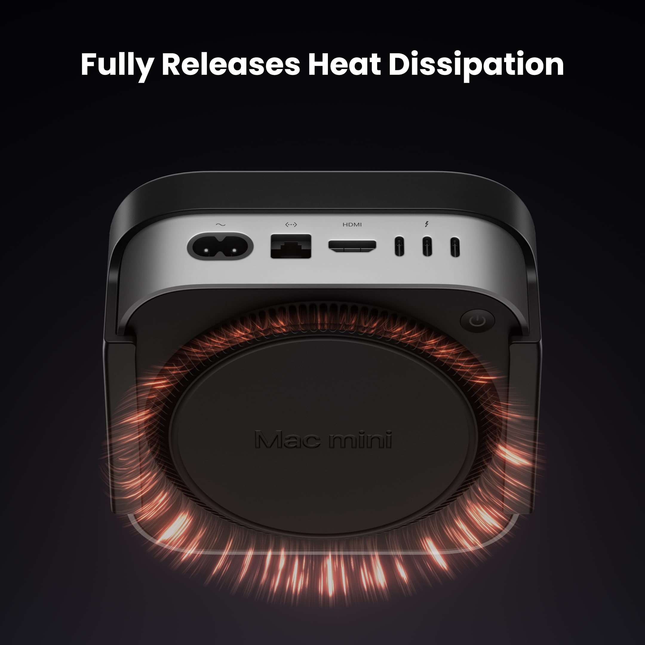 Fasgear ABS Plastik VESA Halterung für Mac-mini M4 /Pro 2024,Halterung Unter Schreibtisch ohne Bohren/Wandhalterung/Monitorhalterung,für Office Home Studio(Schwarz) 5