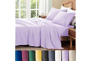 ClevaHome Queen Sheet Set, 4-Piece Bed Sheets for Queen Size Bed, Lightweight & Super Soft Easy Care Microfiber– Shrinkage & 