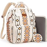 Montana West Wrangler Diaper Bag Backpack Aztec Travel Backpack Purses Western Multi-Function Baby Bags for Mom with Waterproof Insulated Pockets