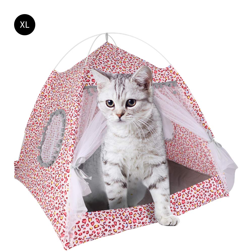 laamei Cat Tent, Cat House Bed, Portable Folding Dog Tent