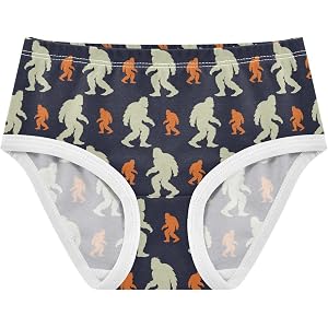 Meocouoe Little Girls' Soft Cotton Underwear Kids Breathable Comfort Panty Briefs Toddler Undies 2-8Y